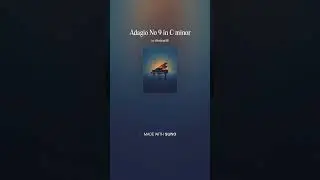 Adagio No 9 in C minor #viralshort #instrumental #romantic #romanticpiano #pianosolo #kdang98