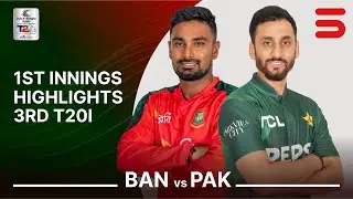 1st Innings Highlights | Bangladesh vs Pakistan | 3rd T20I, 2025 | ZC1A
