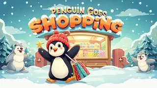 🐧 Penguin Goes Shopping | Baby Penguin Supermarket Song | Baby Sing Cheer