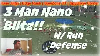 Madden 17 Nano Blitz | 3 man Edge Heat!! Scream! | Slant Zone 2