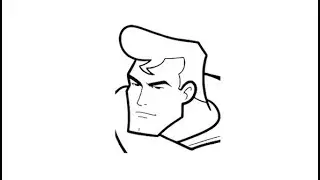 How to draw Superman face pencil drawing step by step