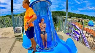 Trapdoor Water Slide - Looping Rockets - Aquapark Aquacolors Poreč