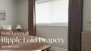 How To Install Ripple Fold Drapery with Belt Hook