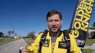 Got Your 6's Bill Rausch tandem jumps with the United States Army's Golden Knights parachute team