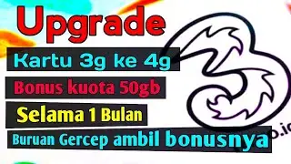 Trik baru Mudah Dan Simple upgrade kartu tri lama 3g ke 4g dengan Bima+ work 100%
