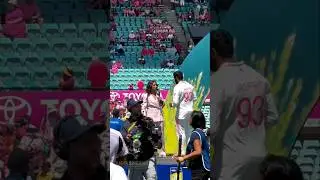 Jasprit Bumrah crying while receiving player award of the series of BGT 2024 #jaspritbumrah