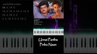 Unnai Partha Pinbu Naan Keyboard Cover | Piano Notes | Kadhal Mannan | Ajith | Fernandez 1
