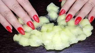 Mixing foam in slime/#ASMR #satisfyingslime #slime#shorts