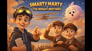 The First Flight Ever ✈️ Wright Brothers Story | Smarty Marty