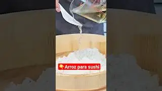 ARROZ para SUSHI roll 🍣| west coast sushi #sushi #shorts