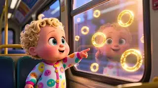 Flying Buses Over Rainbow | Fun Nursery Rhyme Song for Kids