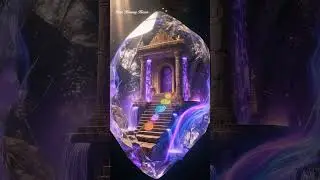 Crystal Galaxy Healing Temple | Chakra Light Therapy & Cosmic Energy Rebalance #shorts