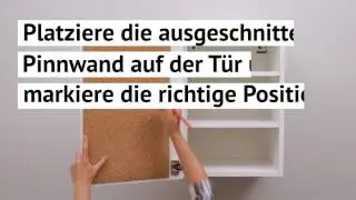 DIY Tutorial f&uuml;r eine Kork-Pinnwand f&uuml;r die K&uuml;che.