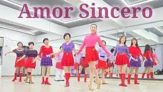 Amor Sincero - Line Dance (Demo) | High Improver|상계1동 영상동아리반 |김경화라인댄스 