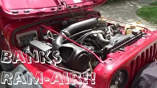 Banks Ram-Air cold air intake on a Jeep Wrangler TJ