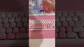 trying slime keyboard asmr 💚 #asmr #slime #keyboard #fyp #sanrio #kawaii #keyboardasmr #shorts #diy