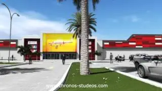 Architectural 3D Visualization of The Galaxy Mall in Kaduna, Nigeria