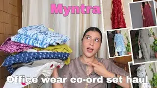 Myntra Affordable Co-ord set haul || Office wear co-ord set haul || Summer special 🌸