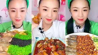 Satisfying Eating Sounds with Colorful ASMR Crunchy Mukbang Compilation #221