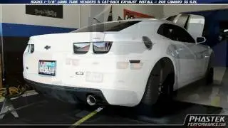Phastek Performance 2011 Camaro Kooks Long Tube Headers & Exhaust Install and Dyno - 411 Horsepower