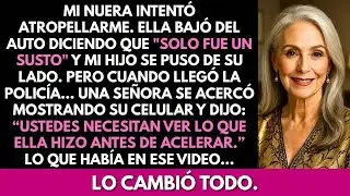 “Solo fue un susto” dijo mi nuera después de atropellarme  Una anciana mostró algo en su celular