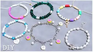 ✨Pulseras de Moda con PERLAS💫6 ideas fáciles de hacer  ✨