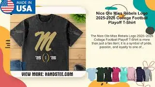 Nice Ole Miss Rebels Logo 2025-2026 College Football Playoff T-Shirt