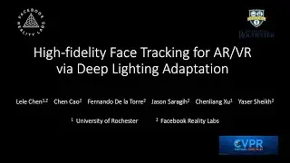 (CVPR 2021) High-fidelity Face Tracking for AR/VR via Deep Lighting Adaptation