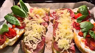 🌟 Pesto Soslu Baget Sandviç 🌟 Pesto Sauce Baguette Sandwich #sandwich #tarif #yemek #foodlover 