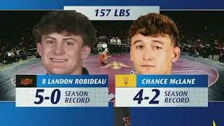 #8 Landon Robideau vs. Chance McLane (157 lbs) Highlights (11.23.25) | Big 12 Wrestling