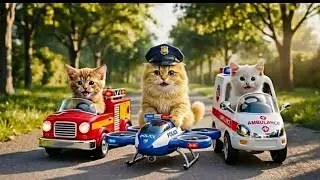Mama Cat Trims Fur on the Farm and Makes Tiger Hat For Kittens At Home🐾🎩🐯 Luma MeowMama Save A Duck