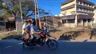 Driving around Sinza Dar es salaam Tanzania 