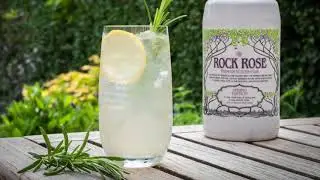 Elderflower & Herb Gin Fizz Cocktail