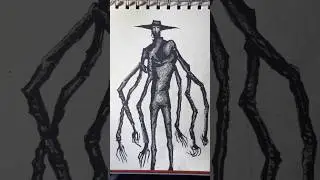 Pendrawing stickman speed DOCTOR NOWHERE #drawing #shorts #analoghorror #creepy #horror
