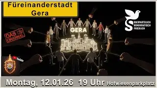 F&uuml;reinander und Miteinander in Gera trotz innerer und &auml;u&szlig;erer St&ouml;rversuche