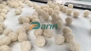 How Puffed Rice Ball is Made|Darin Rice Bar Forming Machine Ball Shape Snack Bar Molding Machine