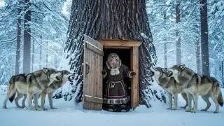 An 80-Year-Old Widow Living in a Tree Survives a Wolf Encounter | Extreme Yakutia survival