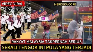 GELAGAT LUCU RAKYAT MALAYSIA DI HARI KEBANGSAAN.TENGOK APA BERLAKU.