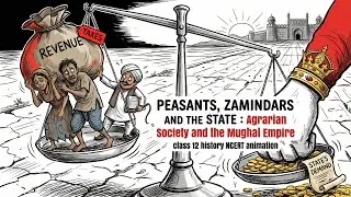 Peasants, Zamindars & the Mughal State | Agrarian Society | Class 12 History Ch-8 | NCERT Animation