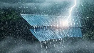 Heavy Storm - Continuous Rain and Thunder Sounds, Thunderstorm Rain for Sleeping, Relaxing, Studying