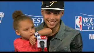 Steph Curry funny moment with his Daughter Riley