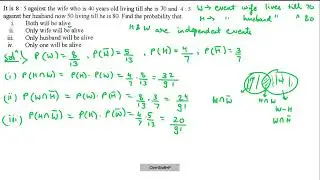 Probability Qs - Addition & Multiplication theorem of Probability
