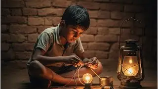 Poor Village Boy&rsquo;s Science Hack | DIY Light Bulb Gaon Ka Science Jugaad | DIY Light Bulb #story #ai