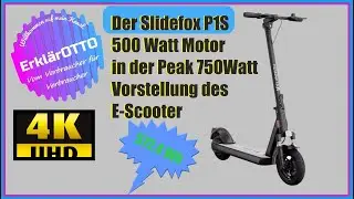Slidefox P1S 🔋⚡🛴💨💨💨Vorstellung des E-Scooter was ist mein erster Eindruck