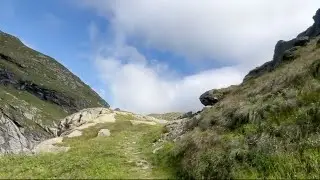 Eric Holterhues op de Via Spluga, de weg in de Alpen van Zwitserland naar Itali&euml;.