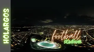 Football stadium 5x5/Holargos city/drone night shots/4k/Γήπεδα ποδοσφαίρου/Χολαργός/Νυχτερινή λήψη