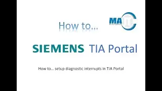 How to... setup diagnostic interrupts in TIA Portal.