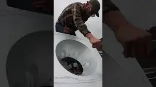 Wood Stove Installation Inside Single Wide Mobile Home #shorts