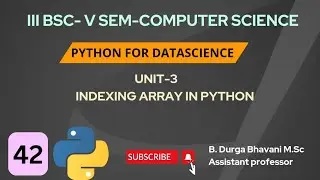 Indexing Array in python