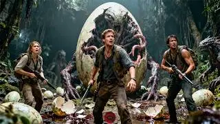 【Monster😈Movie】探险队神秘岛屿寻宝，竟误闯异形老巢！巨卵孵化他们已被包围，无路可逃！#中国电影#悬疑 #movie #惊悚 #悬疑 #探险 #奇幻 #僵尸 #恐怖 #剧精彩